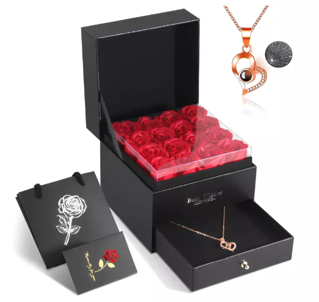 Valentines Gifts for Her, Rose Flower Gifts for Women, Womens