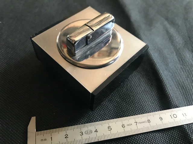 briquet de table HB rare magnifique vintage design pop art brutalist era 70