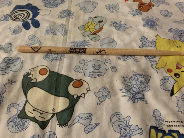 Mayday Parade Drumstick Signed A LESSON IN ROMANTICS ANYWHERE BUT HERE