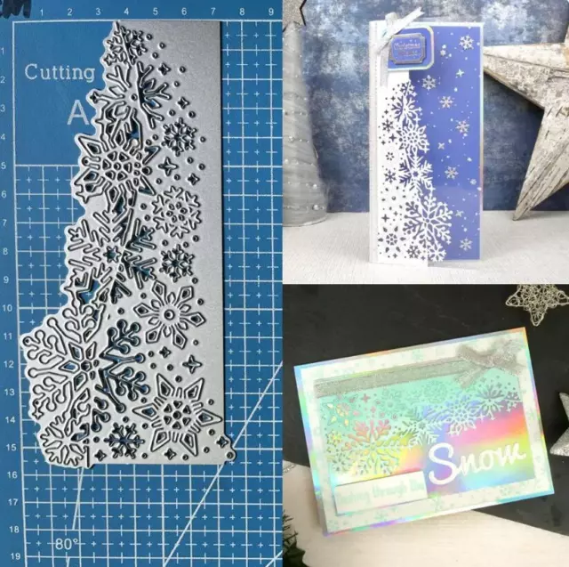 Snowflake Lace Edge Metal Cutting Dies Scrapbooking Embossing Paper Card Stencil