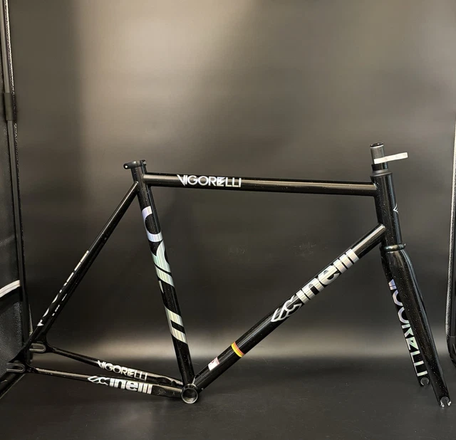 CINELLI VIGORELLI STEEL Frameset Black Sparkle Large 56cm Track