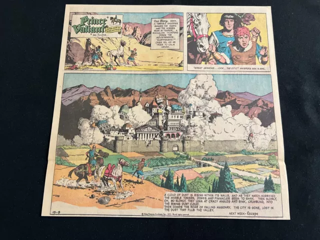 #TTP07f PRINCE VALIANT by Harold Foster Sunday Two Thirds Page October 3, 1971