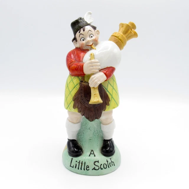 Antique Schafer and Vater LARGE A Little Scotch, Playing Bagpipes, NR
