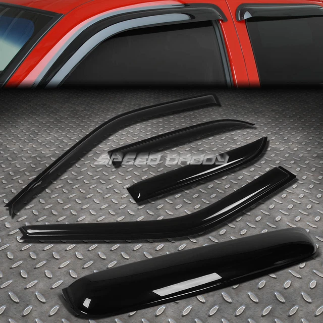 thumbnail image 2 of Smoke Tint Window Visors For 2019-2024 Mazda3 Hatchback – In-Channel Rain Guards, 3M Tape, Easy No-Drill Install 2 of 6