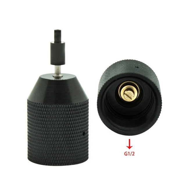 HPAT Paintball 12g CO2 Tank Needle Charger Adapter Durable and Reliable