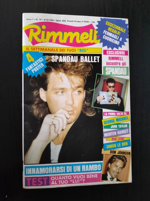 Rimmell 10 1986 Spandau Ballet Don Johnson Dolph Lundgren Cyndi Lauper Scialpi