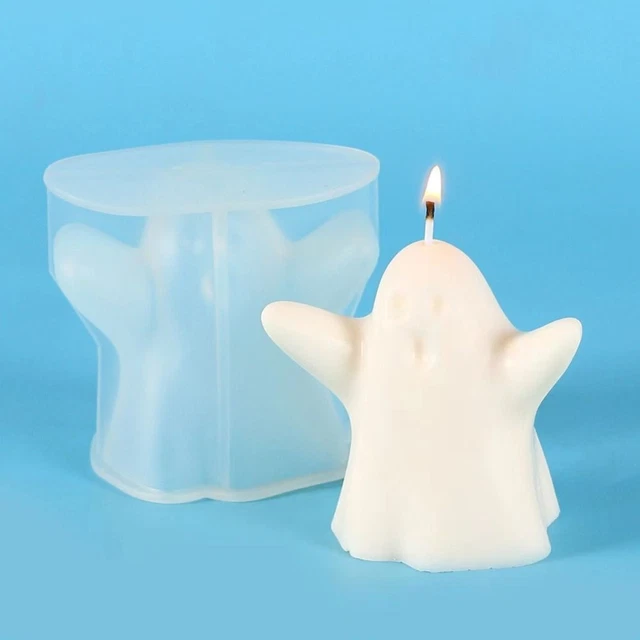 Epoxy Resin Ghost Candle Mold White Ghost Mould  Holiday Party