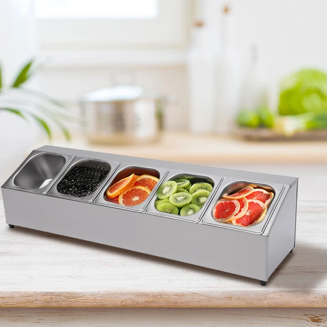Gn Aufsatzbord Mit Gn Behältern Gastronorm Behälter Gestell Mit Deckel Edelstahl
