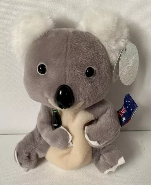 1999 Coca Cola International Bean Bag Plush - Coke - Australia - Quala Koala