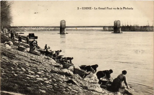 CPA Cosne - Le Grand Pont seen from Pecherie (166154)