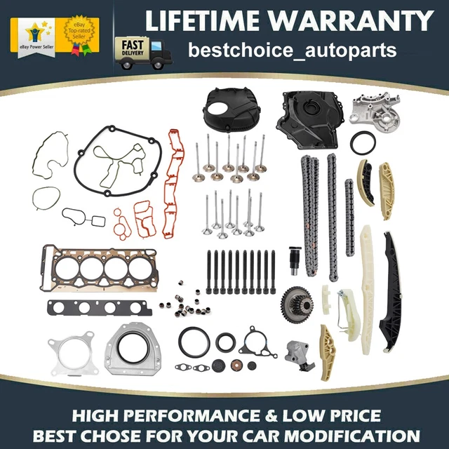 TIMING CHAIN KIT & Gasket For Audi A4 A3 A5 Q5 TT VW Passat GTI 2.0T ...