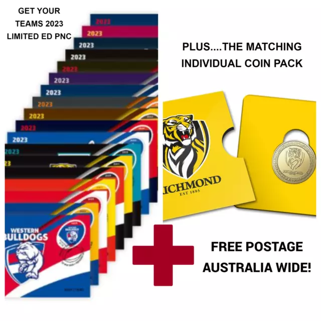 2023 AFL LIMITED ED PNC + BONUS AFL $1 Coin Pack + Free Post - NORTH MELBOURNE