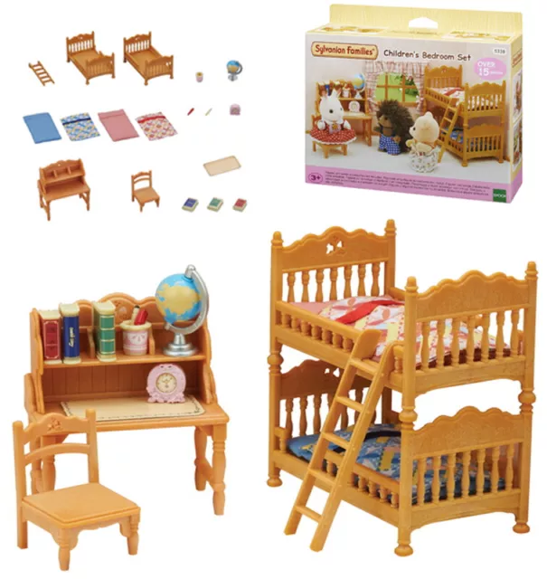 Sylvanian Families Landhaus Kinderzimmer mit Stockbett