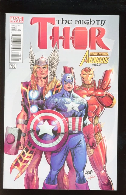 Mighty Thor #703 Near Mint 9.4 2018 Rob Leifeld Heroes Reborn Avengers Variant