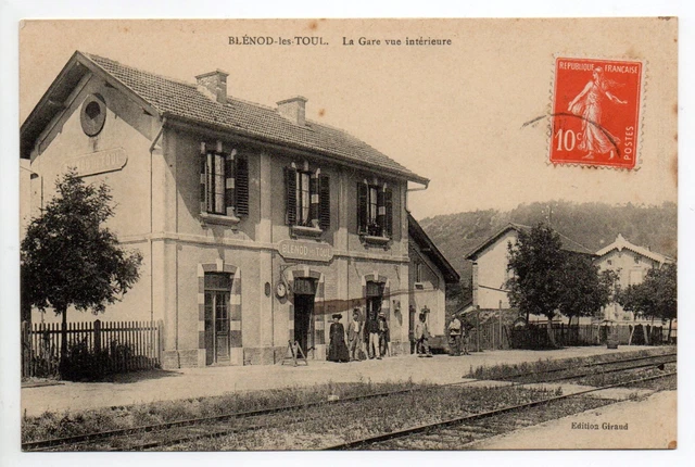 BLENOD LES TOUL Meurthe et moselle CPA 54 la gare vue interieure