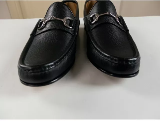 Gucci Horsebit Black Leather Loafers
