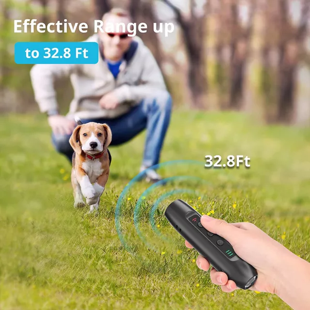Repelente ultrasónico para perros 3 modos dispositivos de entrenamiento electrónico plástico suministros para mascotas