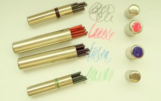 4 - FARB - MINEN 1,18 mm; für MONTBLANC, PELIKAN, FEND, DREHBLEISTIFTE,