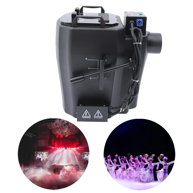 DRY ICE FOG Machine with Tube Low Lying Fog Effect Stage Wedding Party