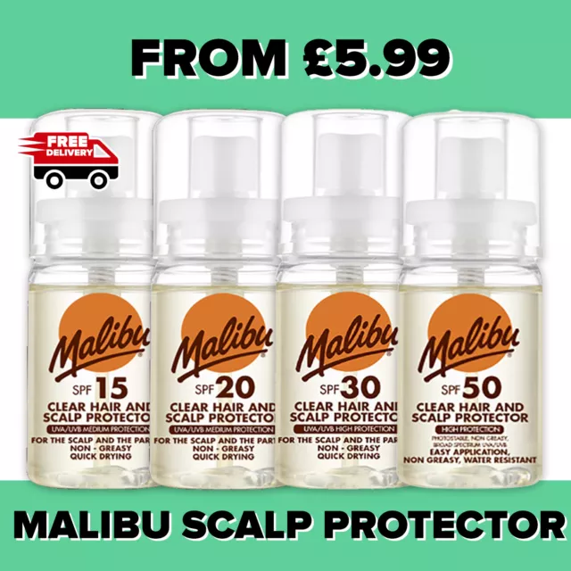 Malibu Scalp Protector Malibu Clear Hair Scalp Protector Spf 15, 20, 30, 50