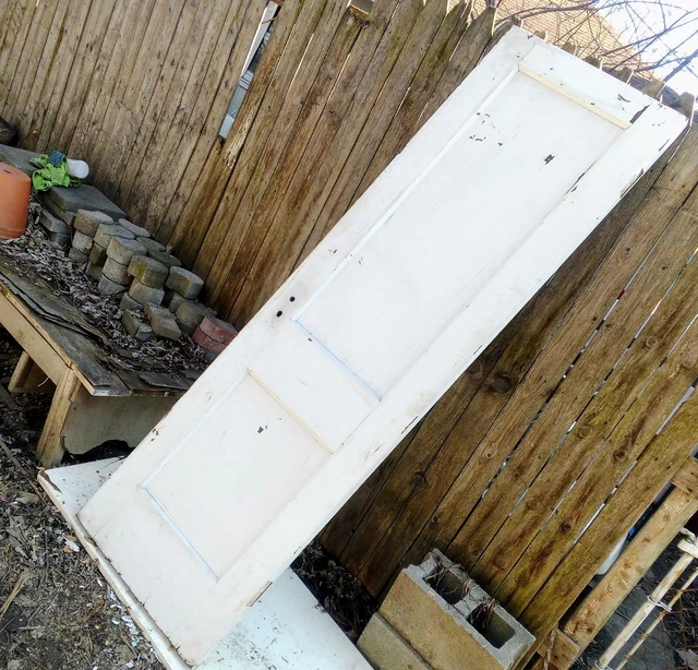 Antique Wood Closet Door / Pantry Door - 24 inches wide 7