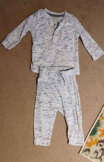BN GEORGE SET PIGIAMA GRIGIO BAMBINO 3-6 mesi