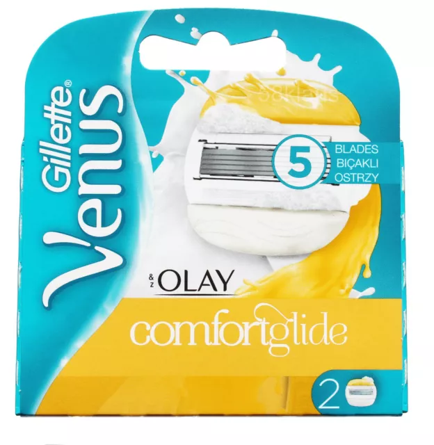 2 Gillette Venus Comfortglide & Olay (Olaz) Klingen Klingen Frauen Damen Women