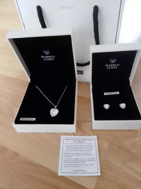 Warren james earrings deals and necklace sets