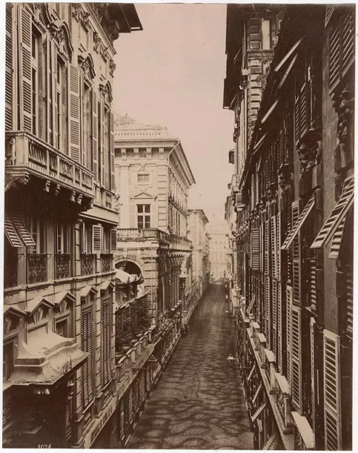 Photo Alfredo Noack Albumen Genova Genoa Italy to The 1870