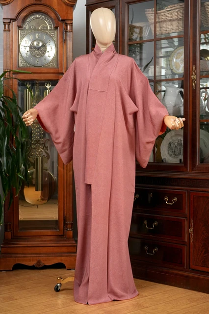 Dear Vanilla Japanese Silk Edo Komon Kimono Women's Authentic Japan Made Vintage