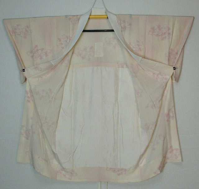 Juban kimono silk pink 126x120cm jyuban yuban from Japan