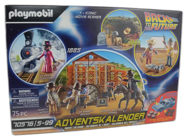 Calendrier De L'Avent Playmobil 70576 Retour Vers Le Futur III - Neuf Sous Blister
