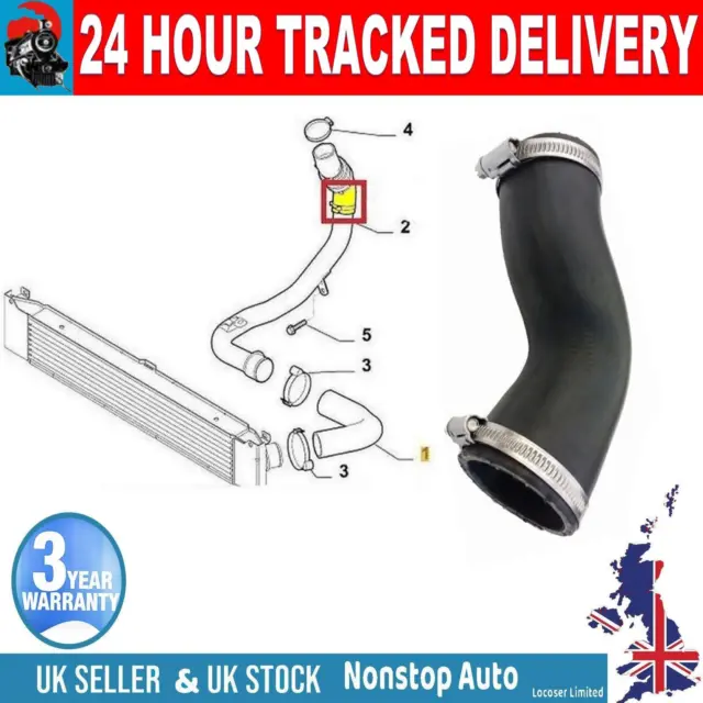 TURBO INTERCOOLER HOSE PIPE FOR PEUGEOT BOXER 2.2 HDi 1359961080 0382.LY