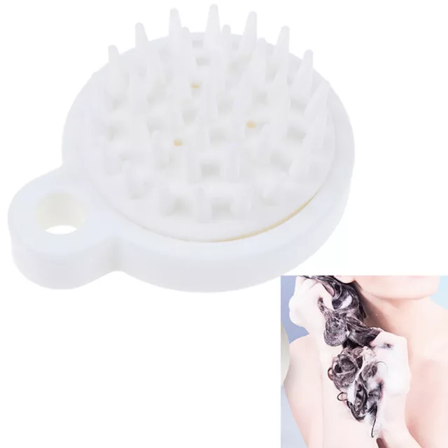 SILICONE HEAD BODY Shampoo Scalp Massage Brush Comb Hair Washing Comb