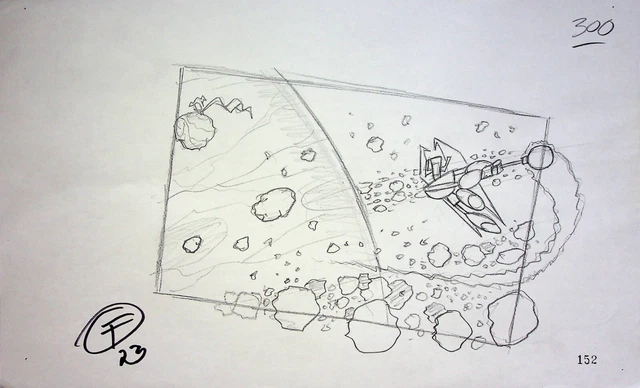 The Fairly OddParents JOHN FOUNTAIN SIGNED Hand Drawn Storyboard Page #IZ