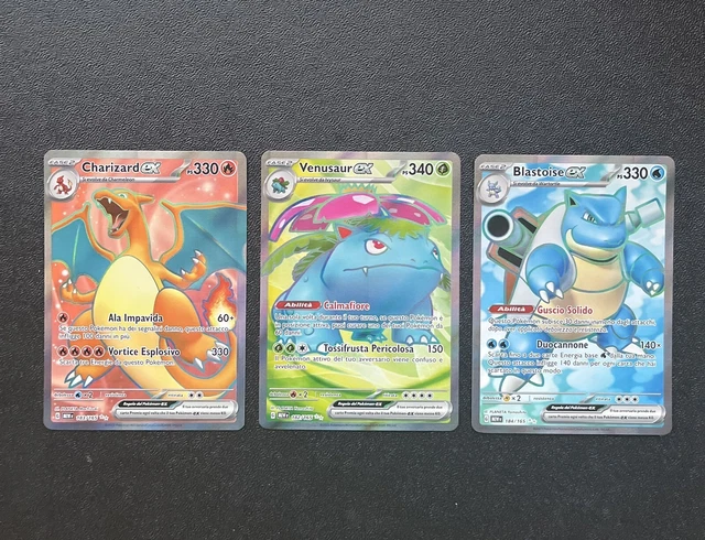 CHARIZARD BLASTOISE VENUSAUR Ex SAR AR Evolution Set 9 151 Carte Pokémon Japon EUR 299,16 - Foto 6