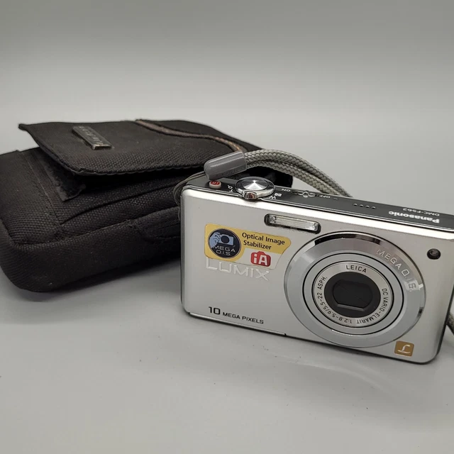 Panasonic Lumix DMC-FS62 10.1MP Compact Digital Camera Silver Tested