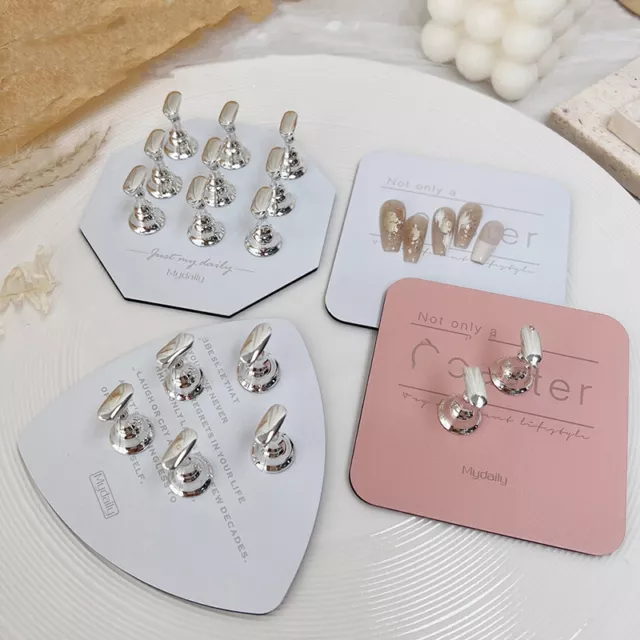 1PCS Manicure Base Magnetic Hook Nail Holder Display Board Practice To#w#