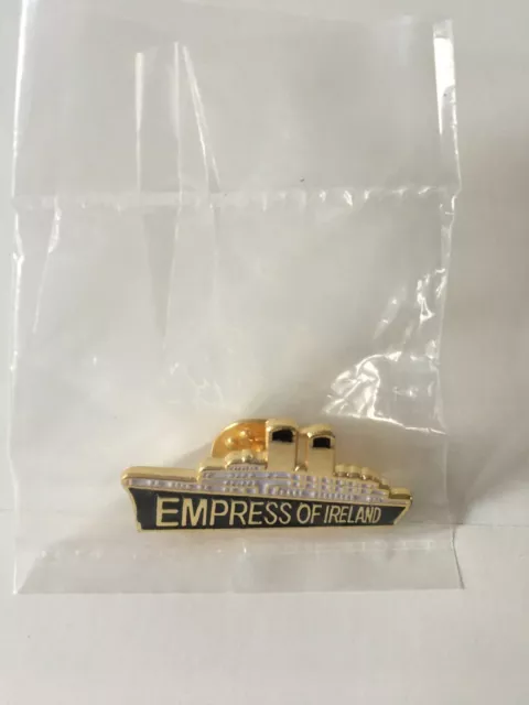 Empress Of Ireland Canadian Pacific Line Cruise Ship Metal Tin Pin