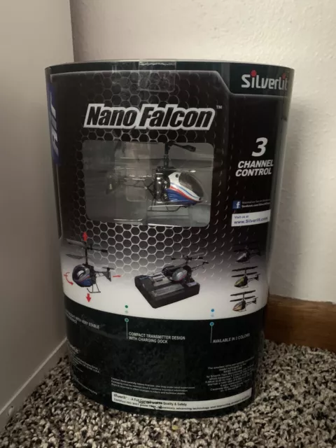 Still Sealed In Box! Worlds Smallest RC Helicopter Nano Falcon By Silverlit