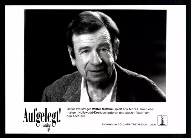 3  Original Pressefotos Aufgelegt ! Hanging up mit Walter Matthau ## G 11556