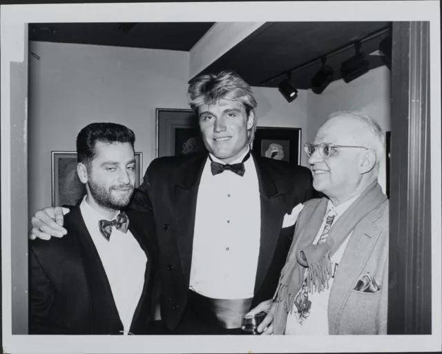 George Christy (Reporter), Dolph Lundgren ORIGINAL PHOTO HOLLYWOOD Candid