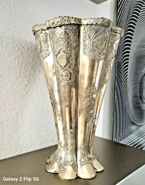 Beautiful Large Original Middle Eastern Solid Silver