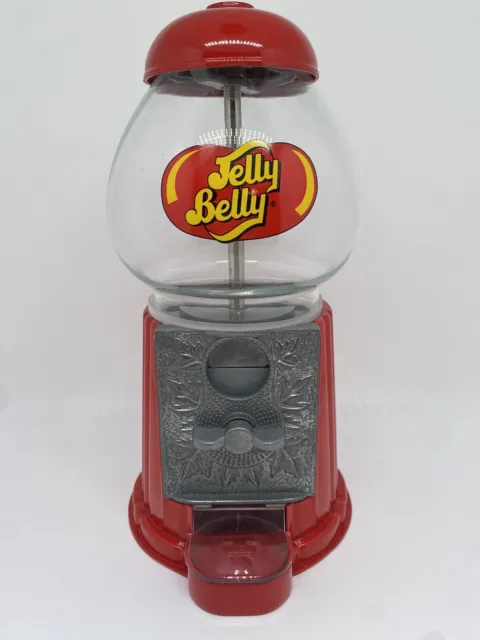 Jelly Belly Mini Bean Machine Candy Dispenser Bank Die Cast Metal w/Glass Globe