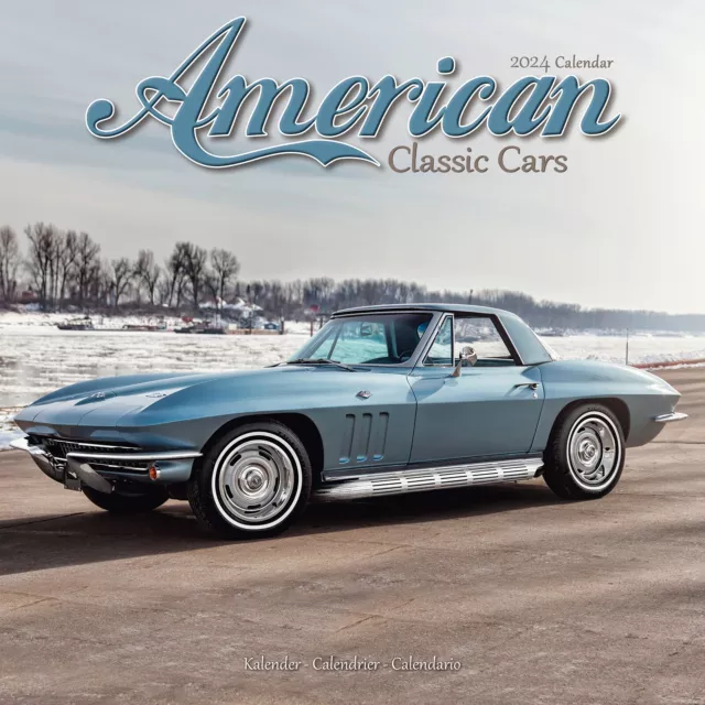 AMERICAN CLASSIC CARS Calendar 2024 Car Calendar 15 OFF MULTI ORDERS