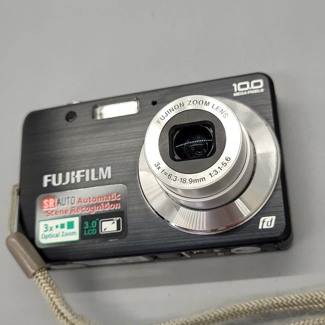 Fujifilm FinePix J25 10,0 megapixel fotocamera digitale compatta testata nera 10