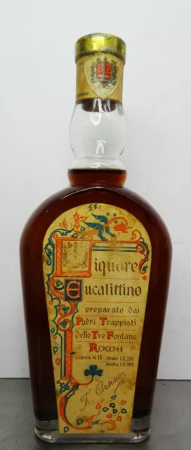 1L / 96,67€ Eucalittino Liquere PP. Trapsti Roma 0,3L ~1960er ungeöffnet Rarität