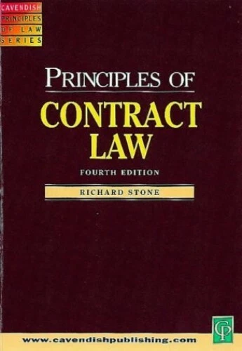 Principles of Contract Law 4/e by Stone, Richard 1859415792 FREE Shipping