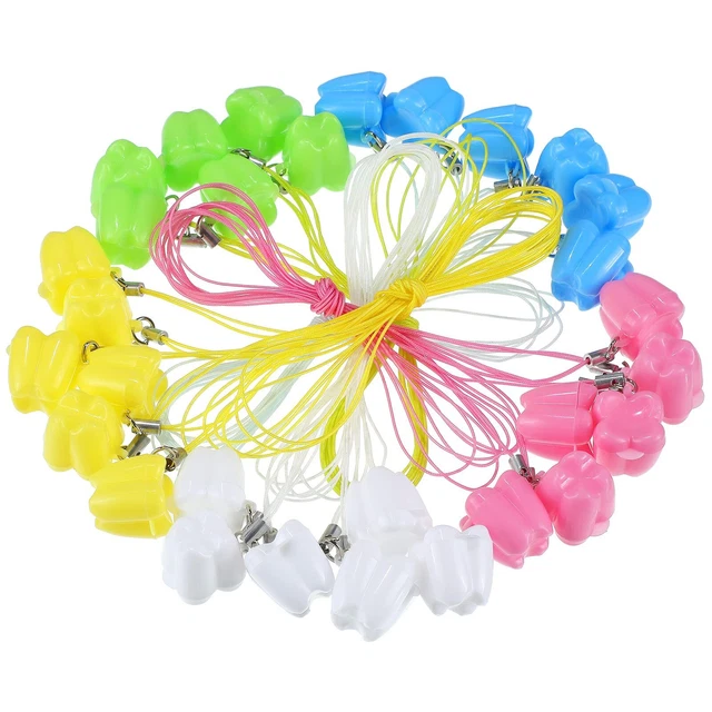 30 Pcs Lost Teeth Saver Necklace, Tooth Necklaces Container