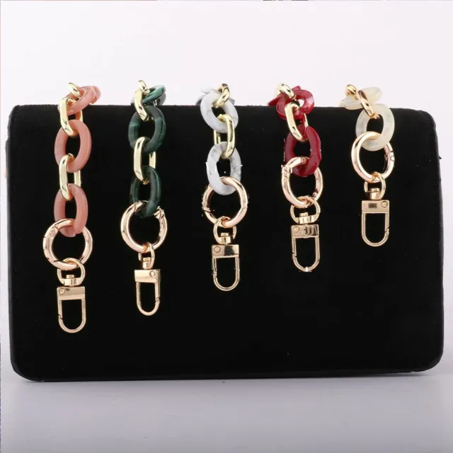 Crossbody Bag Belt Acrylic Purse Strap Removable  Bag Handle Hardware Bag Chain